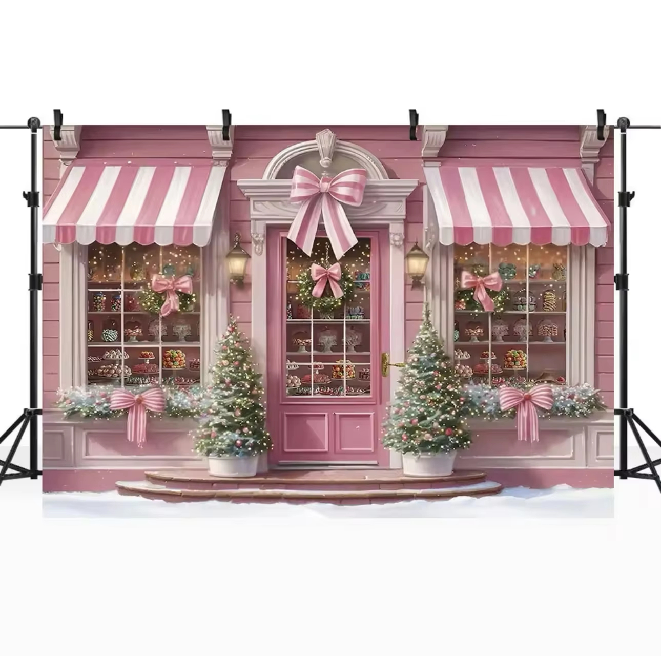 Winter Christmas Window Backgr - Party Event Supply Store recension och pris