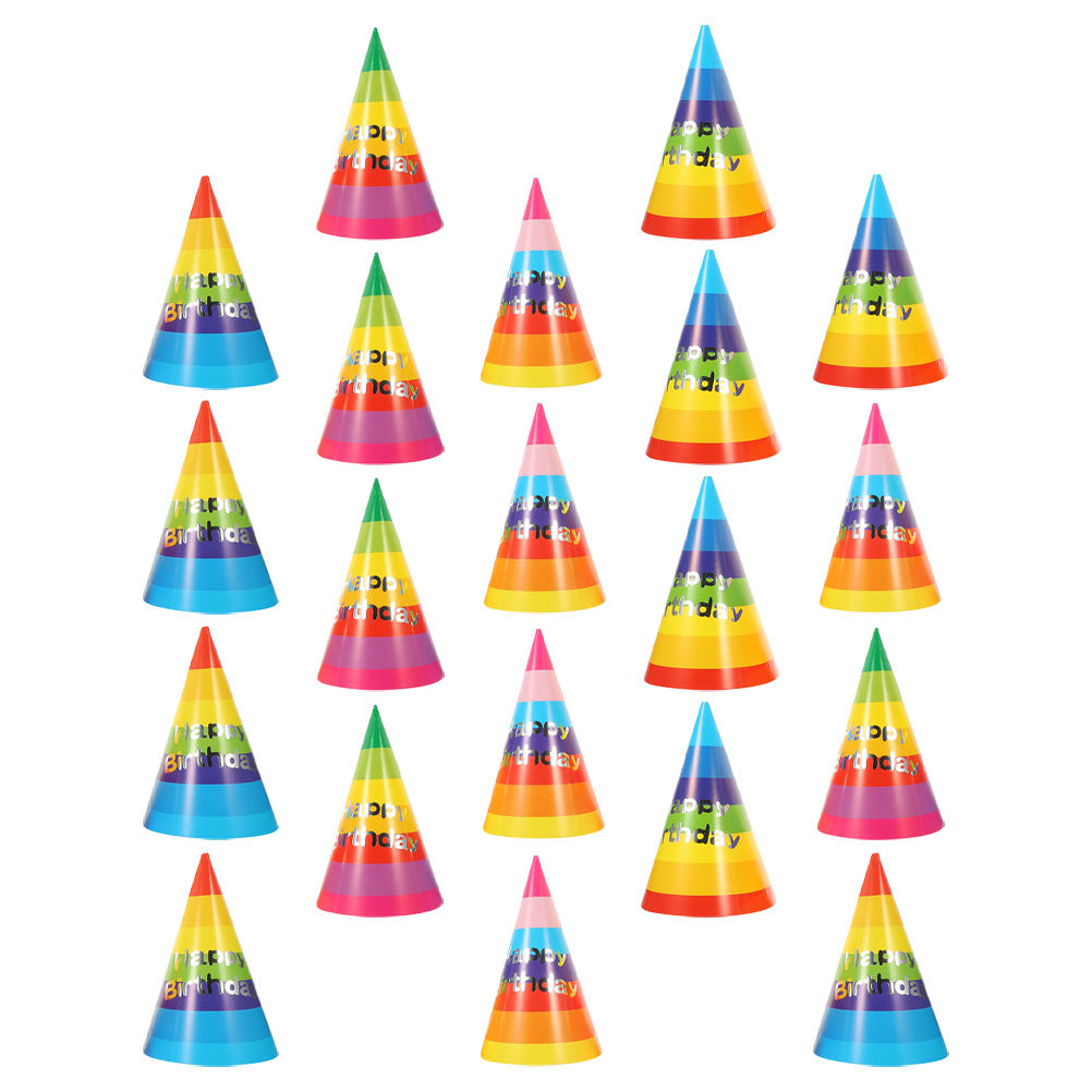 36Pcs Colorful Birthday Party  - Party Hat Cone recension och pris