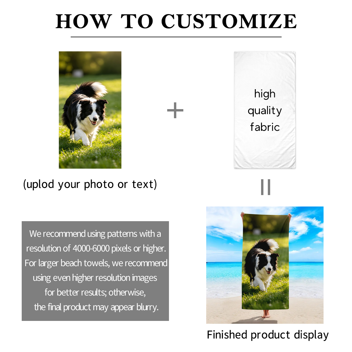 1pc Customized beach towels fo - Event Party recension och pris