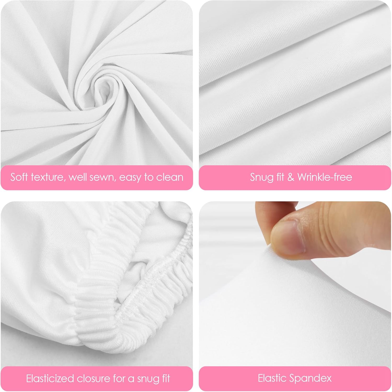 Yeele 1PCS/3PCS/5PCS White Cyl - Dessert Table Backdrop recension och pris