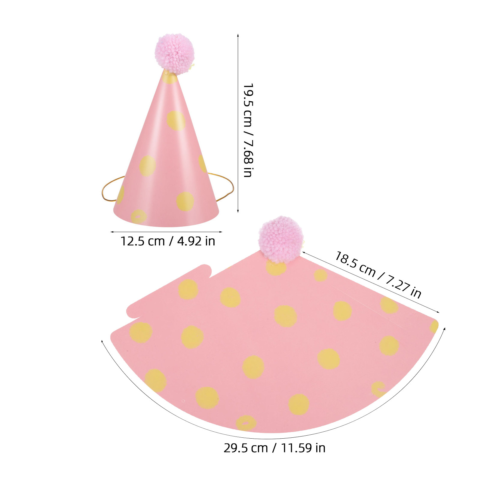 14Pcs Birthday Hats Paper Cone - Party Hat Cone recension och pris