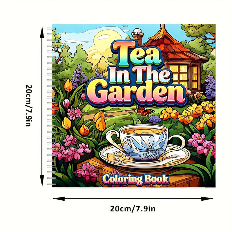 Tea In The Gardens Coloring Bo - Event Supplies recension och pris