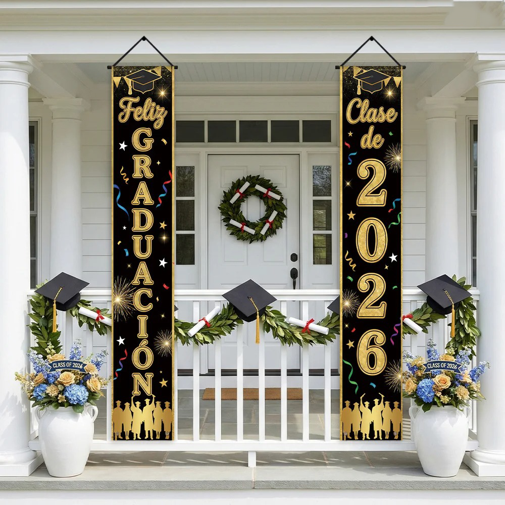 Feliz Graduacion Class of 2026 - Party Banner Gold recension och pris