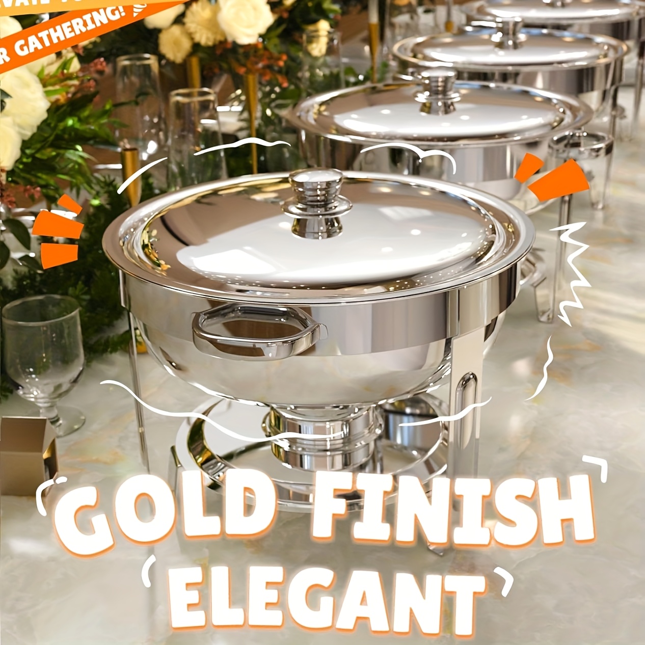 6/9QT Chafing Dishes For Buffe - Event & Party Supply Photos recension och pris