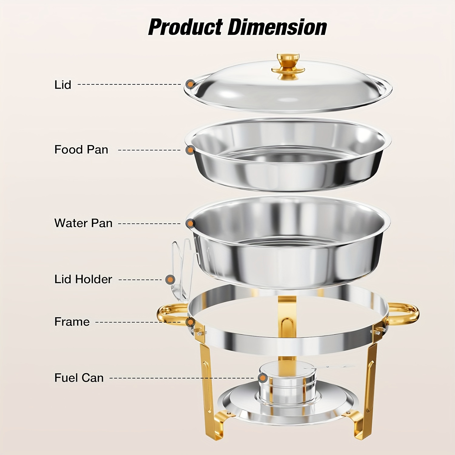 6/9QT Chafing Dishes For Buffe - Event & Party Supply Photos recension och pris