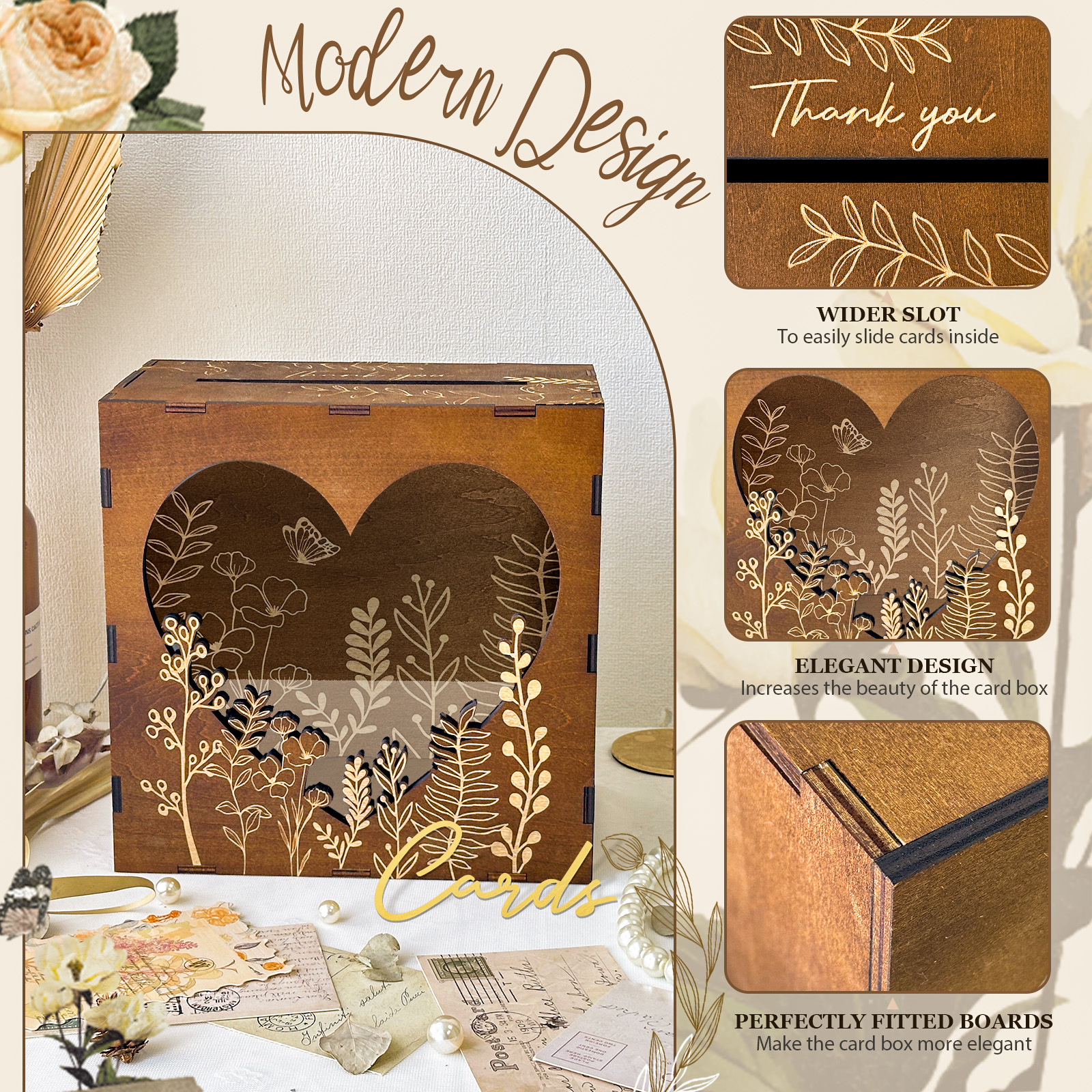 OurWarm Heart Window Card Box, - Event Party Box recension och pris